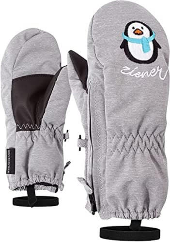 Ziener Baby LE ZOO MINIS glove Ski-handschuhe / Wintersport |warm, atmungsaktiv, grau (light melange), 92cm