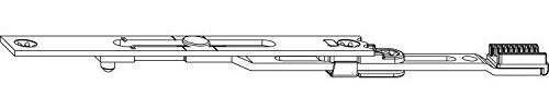 MACO MM Stulpverlängerung verlängerbar, ohne Zapfen, L=140 mm, silber (206630)