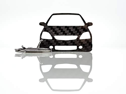 BlackStuff Carbon Karbonfaser Schlüsselanhänger Kompatibel mit Civic Type R MK7 2001-2005 BS-612