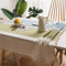 Lanqinglv Quaste Tischdecke 140x200 Abwaschbar Baumwolle und Leinen Tischtuch Grün/blau Tischdecke Rechteck Couchtisch