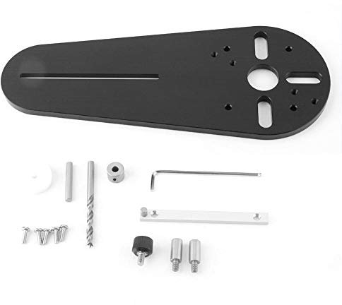 A B C Mini Ellipse and Circle Cutting Jig Set for Trimming Machines Woodworking Milling for Hand Trimmer Wood Router(B Set)