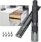 AOLISHENG Soft Close Drawer Runners Drawer Slides 450mm Heavy Duty 45kg Load Capacity Draw Sliders Full Extension Ball Bearing Kitchen Cabinet Replacement Draw Runners Side Mount, Black 1 Pair