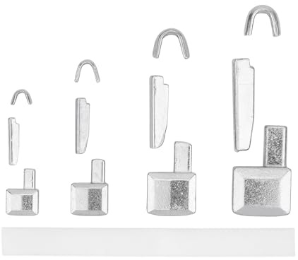 Kit Ripara Zip per Cerniere #3 + #5 + #8 + #10, Terminali Superiori e Inferiori Zip di Ricambio, Articoli Merceria, Fermo Superiore e Inferiore per Cerniere Lampo METALLO, per Giacca, Zaino, Felpa
