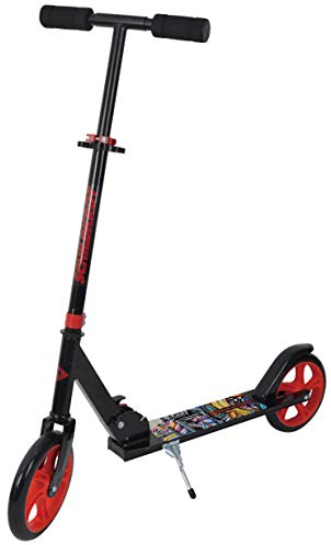 Schildkröt® City Scooter Road Catcher, 200m Räder, Roller aus Aluminium, klappbar, für Kinder ab 120cm Körpergröße, Jugendliche und Erwachsene, Design: Grafitti, 510203