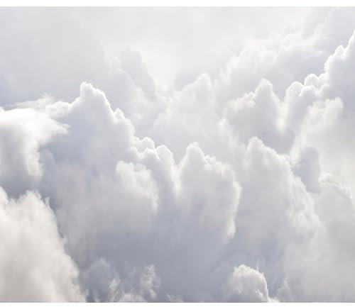 decomonkey Fototapete selbstklebend Himmel 343x256 cm Selbstklebende Tapeten Wand Fototapeten Tapete Wandtapete klebend Klebefolie Wolken