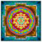 Intuition Sri Yantra - Artwork II Poster von Dirk Czarnota 40 x 40 cm Bunt Wandbilder Wanddeko