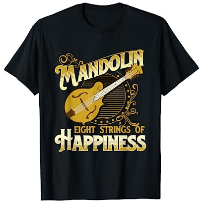 Mandoline Huit Cordes de Bonheur - Mandoline Folk Player T-Shirt