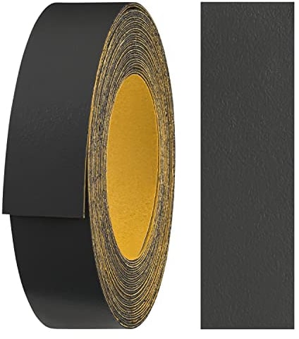 haggiy nastro per bordi autoadesivo in melammina 18 mm x 5 m I nastro per bordi I per mobili tenuta sicura senza allungamento I bordo impiallacciato per ripiani/pannelli in legno antracite