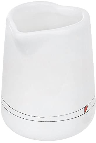 orion group Bricco per latte in ceramica bianca, bricco per panna | Cuori da 120 ml