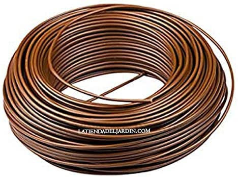 Suinga MICRO-TUBO Flessibile 4 x 6 mm. Bobina da 25 METRI. Tubo utilizzato per l'irrigazione a goccia, marrone.
