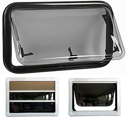 RCBDBSM Ausstellfenster Camper Wohnwagenfenster Wohnmobil Fenster Push Fenster Camper Caravan Seitenfenster Wohnmobil Fenster für Wohnmobile, Anhänger und Marine,750x400mm
