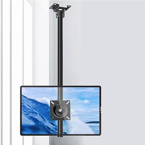 THEGA Soporte De TV Motorizado - Soporte para TV De Techo, Soporte Giratorio De TV De Rotación Completa De 360 Grados para TV De 12-27 Pulgadas, Adecuado para Techos Planos Y Abovedados