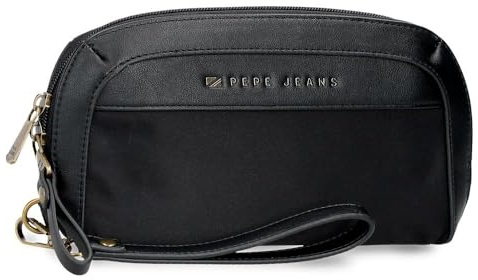Pepe Jeans Morgan, Damentaschen und Reiseaccessoires, beige, schwarz, grünes Kunstleder, von Joumma Bags