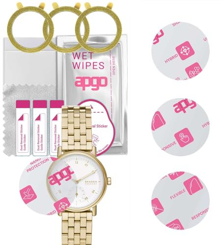 apgo 3x Hybrid Glass Screen Protector for Skagen Kuppel Lille Two-Hand