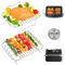 BYKITCHEN Airfryer Zubehör für Ninja Flex Drawer AF500EU 10,4L/COSORI Heißluftfritteuse 2 Kammern,304 Grillrost Heißluftfritteuse Zubehör für Ninja Foodi Dual AF500EU/ AF500EUCP/COSORI-CAF-R901-AEU
