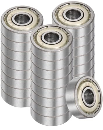 Kozelo 25er 625-ZZ Rillenkugellager Double Shielded Kohlenstoffstahl | Bohrung 5mm x Außen-Ø 16mm x Breite 5mm – für Roller, Getriebe, Elektrowerkzeuge, Pumpen und Förderbänder