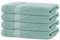 BANANALU 4 Handtücher Set 50x100cm 100% Baumwolle Gästehandtücher Handtuch Mint