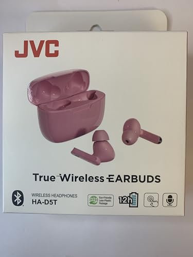 JVC Gumy Mini HA-D5TP Earset - Stereo - True Wireless - Bluetooth - 20 Hz - 20 kHz - Earbud - Binaural - in-Ear - Pink