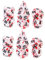 VICASKY 14 pezzi dadi acrilici di Halloween decorativi accessori per feste per giochi per bar e feste di famiglia, leggeri e portatili, design irregolare per occasioni festive