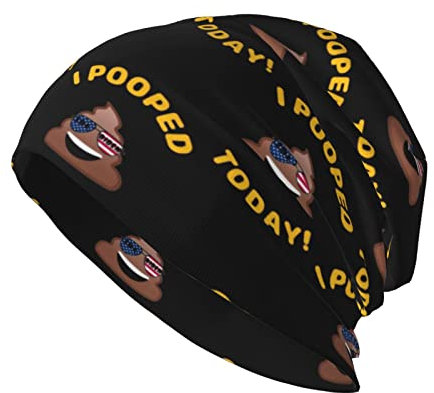 Unisex Watch Hat Kacke Emoticon Meme Kacke Lustig Anti Biden Strickmütze Freizeit Arbeitsmütze Warme Klassische Beanie Mütze Für Schlaf Autumn Winter