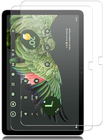 Gelaasso 2 Stück für Google Pixel Tablet für Panzerglas, 9H Härte Hartglas Anti-Kratzen Panzer Schutz Glas, Anti-Fingerabdruck Folie Panzerfolie, Hüllefreundlich, HD Klar Displayschutz Schutzfolie