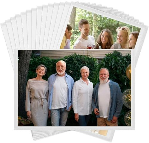 MTKSFDC Foto Iman Nevera Marcos de Fotos magnéticos for refrigerador, Blanco, for Fotos de 4x6 Pulgadas, Paquete de 14, Marco de Fotos magnético Mini Marco de Fotos