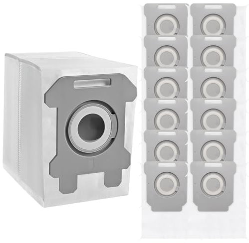 12 Stück Staubbeutel Kompatibel mit iRobot Roomba i7 i7+ i7 Plus, i8, i8+, i3, i3+, i4, i4+, i6, i6+, j7, j7+, s9, s9+, Ersatz Beutel, Ersatzstaubbeutel Staubsaugerbeutel für Roomba Clean Base