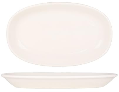 Bonna Piatto di servizio - Gourmet - Porcellana - 34x19 cm - set di 2
