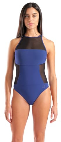 ARENA Damen Feel Women's Mesh Panel Swim Pro Back Swimsuit Badeanzug
