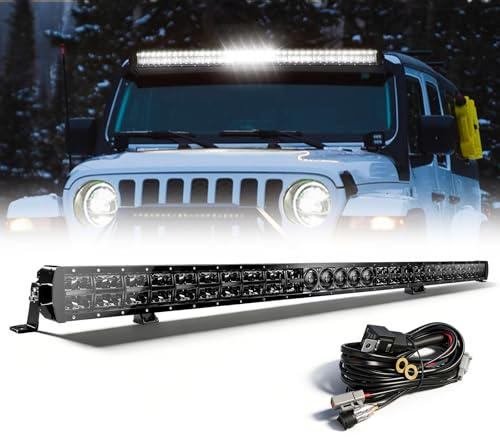 CO LIGHT 52'' (1,3m) Lightbar Auto, LED Fernscheinwerfer 12V 24V 220W 44000LM IP68, LED Bar für Offroad/LKW/Wohnmobil, Ultra-weitreichender Spot-Scheinwerfer