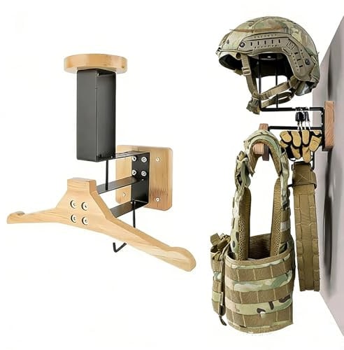 Porte Casque Moto,Support Casque Moto,Robuste Et Porte-Vêtements, Adapté Aux Casques De Moto,Vêtements De Moto, Équipement Tactique, Gilets Et Plaques Pare-Balles, Capacité De Charge 50 Kg