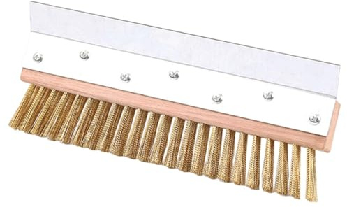 F Fityle Brosse multifonctionnelle Professionnelle Portable en Fil de cuivre pour Four à Pizza et ustensiles de Cuisine.