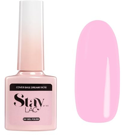 STAYLAC UV Nagellack - Cover Base Gel UV - Dreamy Rose Nude Rosa 5 ml - STAYLAC Basis Für Nägel - UV Lack - Gel Nägel - Nageldesign