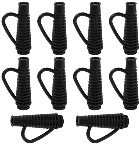 NIYANGLE Protector de Cable Instalación Sencilla de Plástico para Secador de Pelo Negro Diámetro de Agujero 1.7cm y Protección Eléctrica para Salones y Profesionales