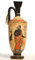 geekartshop Griechische Keramikvase, Göttin Athene, Gott, Poseidon, 26 cm, Echte Keramik, Handbemalt, Mehrfarbig, Göttlich, Oblong, Vase, Wohnzimmer