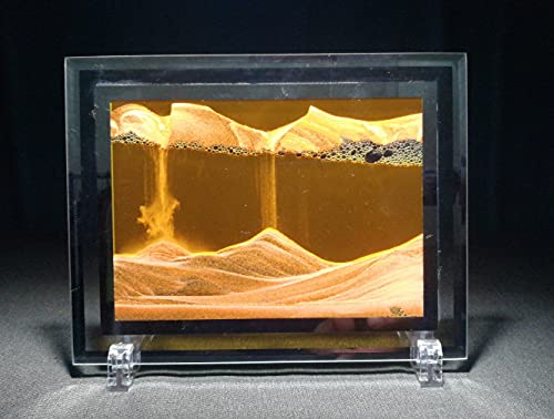 YaiHe Paysage de sable en sable qui coule sur sable dynamique - Art de bureau - Sable en mouvement