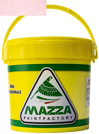 COLORIFICIO MAZZA Pittura Decorativa Per Interni Effetto Sabbiato Lt 5 Sabbia Vernice Muro Effetto Metallizzato Cangiante Perlescente Idropittura Murale Colorata (Rosa Chiarissimo Sbp3053)