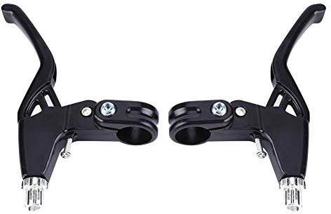 Bnineteenteam 1 para Bremshebel Kupplung Bremshebel aus Aluminium Mountainbike rennrad bremslevel Griffe(4 Farben: rot, blau, schwarz, Silber)(schwarz) Fahrt