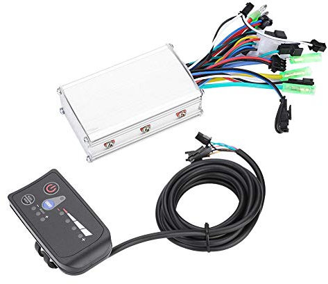 Jadeshay Bicicletta elettrica Controllore Motore Centralina Bici Elettrica 24V 250W/350W Controller Brushless Elettrico Kit di Controllo Senza Spazzole Sostituzione con Display LCD