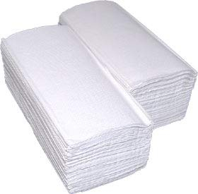 3150 Blatt Handtuchpapier, 2-lagig, 25 x 21 cm, Zellstoff hochweiß, Zick-Zack-Faltung, Papierhandtücher