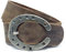 Kollektion Chrissys-in dunkelbrauner Ledergürtel mit Hufeisenschnalle 4 cm breit Büffelleder aus eigener Fertigung (95)