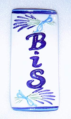 Türschild aus Keramik, Motiv Lavendel