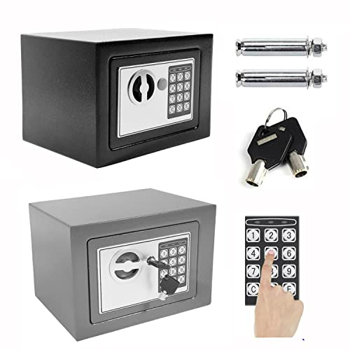 8.5L Safe Tresor Elektronischer Safe Minisafe Feuerfest Wandtresor Dokumententresor Stahlsafe Möbeltresor Wandsafe Elektronikschloss Geldschrank - Sehr hohe Kapazität,um Wertsachen sicher zu verwahren