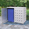 Mogou Double Wheelie Bin Shed，Wheelie Bin Cover Shed, Wheelie Bin Lock, Wheelie Bin Hideaways 240 L Stainless Steel