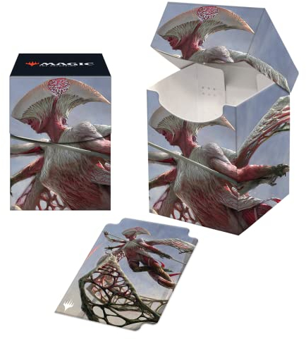 Ultra Pro,Magia: The Gathering Phyrexia All Will Be One,100+ Card Deck Box (Ixhel, carte collezionabili e carte da gioco, scatola coperta con coperchio autobloccante