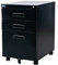 Jet-Line®| Büro Metall Rollcontainer | 3 Schubladen Hängeregister | PAUL Metall | schwarz | Büromöbel | Büroschrank | Aktenschrank 390x520x620 mm