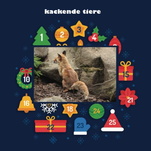 Adventskalender kackende tiere: Kackende tiere - Lustiges Geschenk für Männer, Frauen, Kinder, Jugendliche