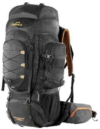 Tripole Walker Pro Rucksack für Trekking und Wandern (Black, 80)