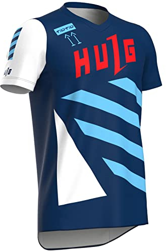 Mountainbike-Shirt,Fahrradtrikot Herren,rennrad Trikot Herren,Fahrradtrikot Herren Kurzarm,MTB Trikot,Atmungsaktives Material,Schnell Trocknend,antibakteriell (style-03,XXL)