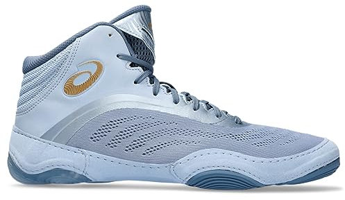 ASICS Herren Split Elite Wrestlingschuhe, Größe 48, Mist/Pure Gold, Mist/Pure Gold, 13
